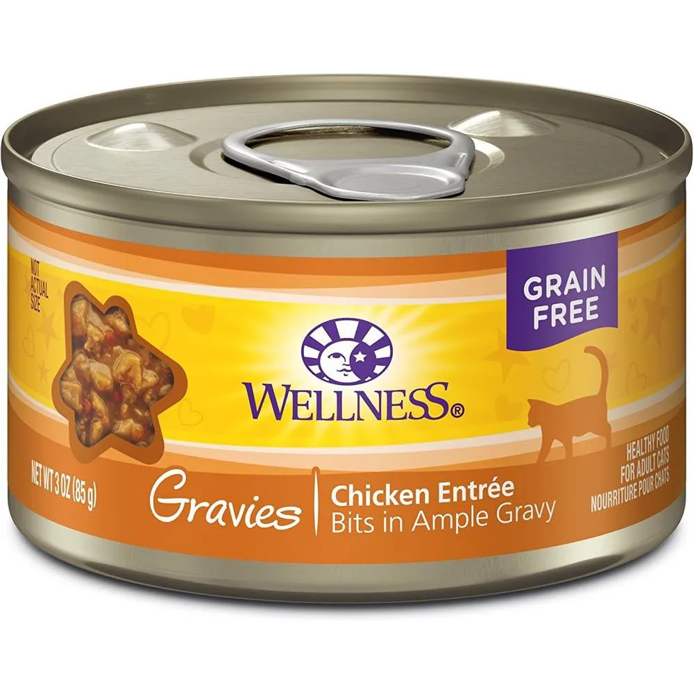 20% OFF: Wellness Complete Health Gravies Chicken Entree Grain-Free Canned Cat Food 85g