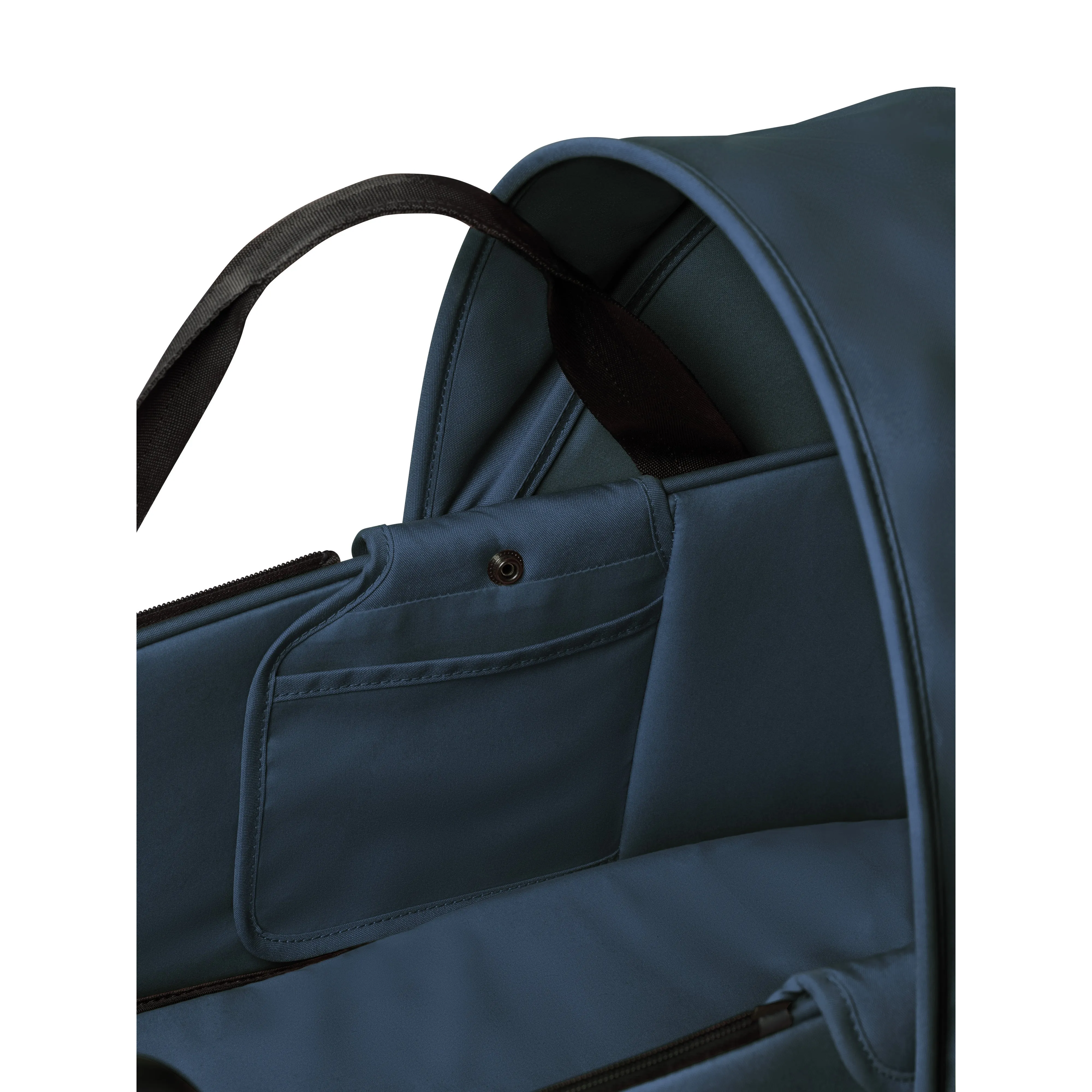 BABYZEN YOYO² Baby Stroller Set - White Frame with Navy Blue Bassinet