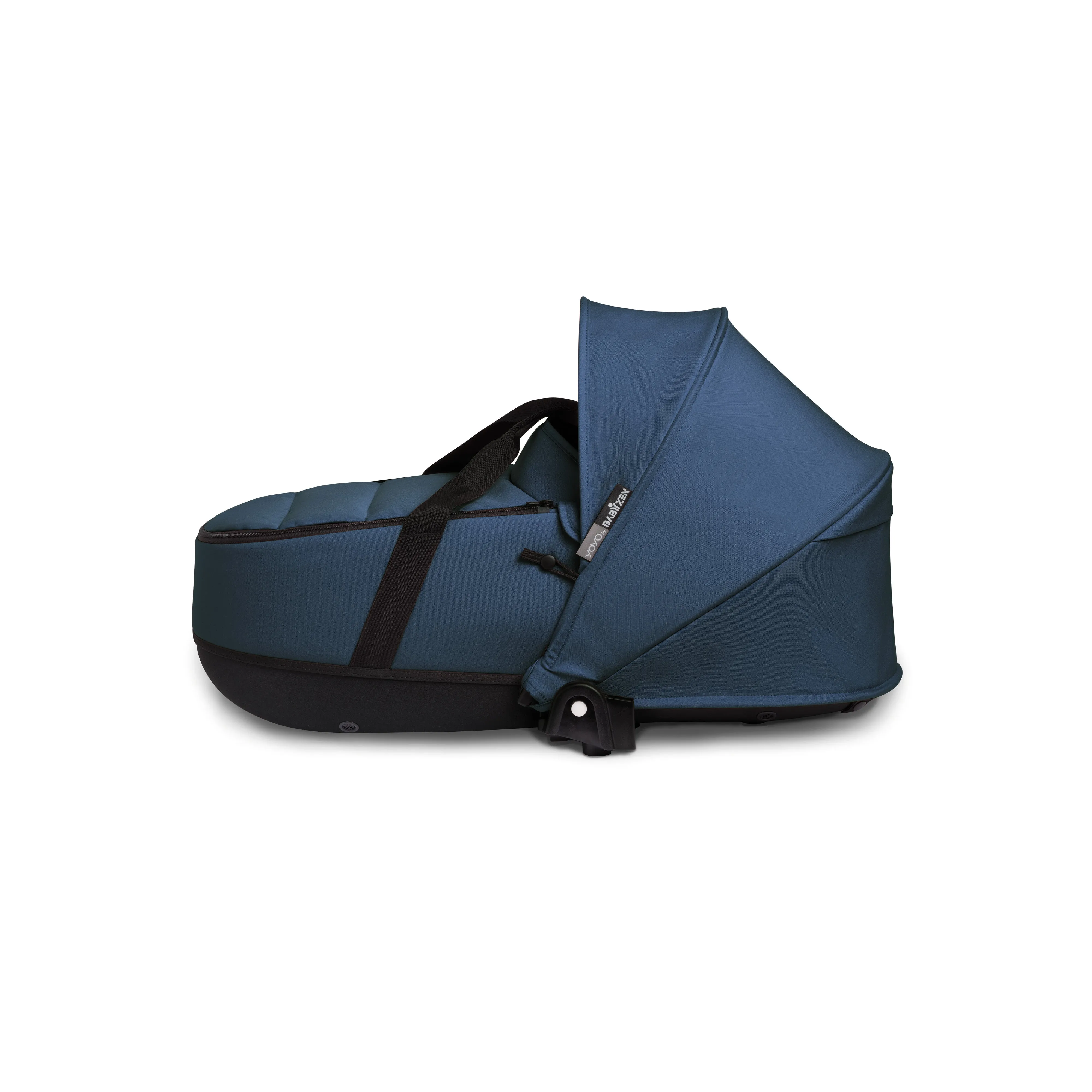 BABYZEN YOYO² Baby Stroller Set - White Frame with Navy Blue Bassinet