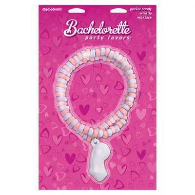 BACHELORETTE PARTY FAVORS PECKER CANDY WHISTLE NECKLACE