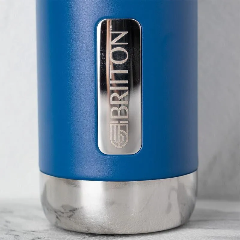 Bristo Sip 750 ML Hot & Cold Thermos Water Bottle (White & Blue) - Set Of Two