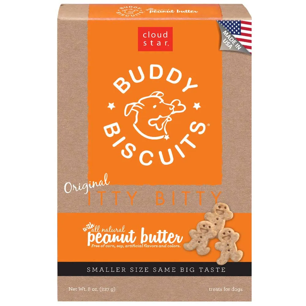 Cloud Star Itty Bitty Buddy Biscuits, Peanut Butter Dog Treats 227g