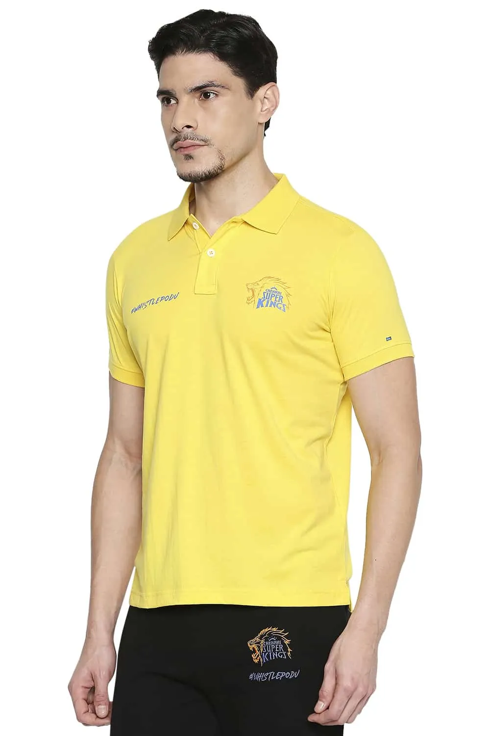 CSK Original Ipl Whistle Podu Polo T Shirt