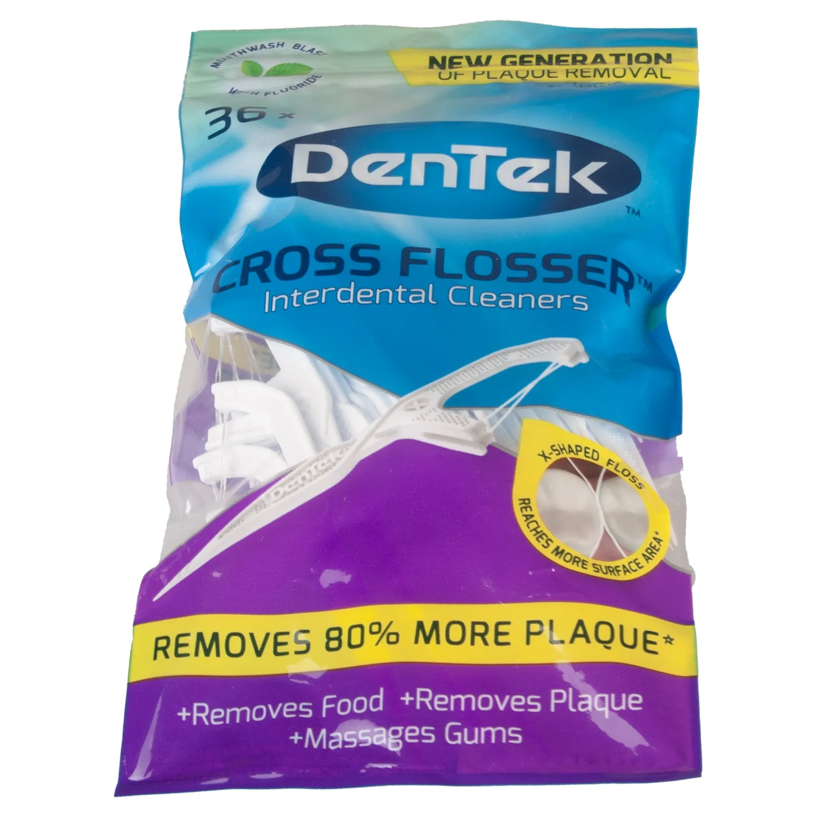 DenTek Cross Flosser Interdental Cleaners 36 Pack
