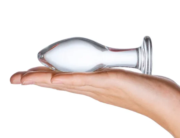 Glas Classic Butt Plug Clear 4 Inch