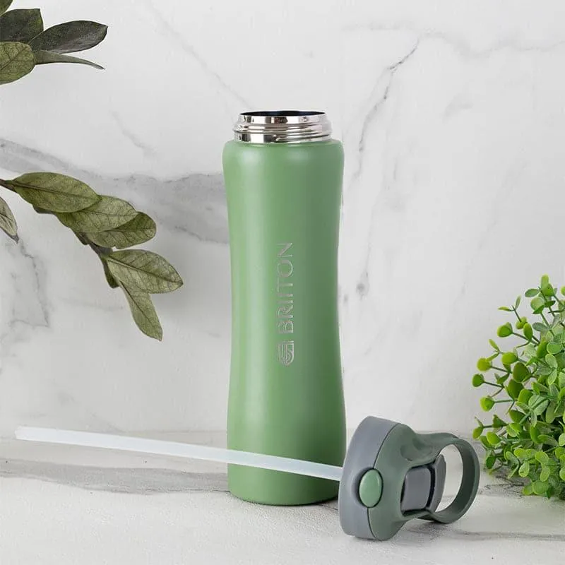 Handy Quench 750 ML Hot & Cold Thermos Water Bottle (Green & Blue) - Set Of Two