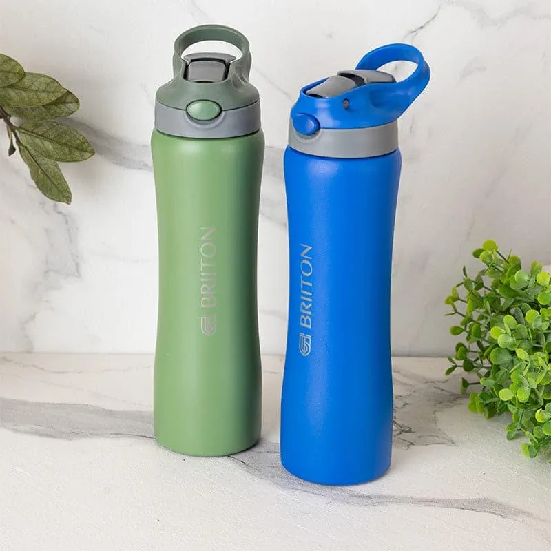 Handy Quench 750 ML Hot & Cold Thermos Water Bottle (Green & Blue) - Set Of Two