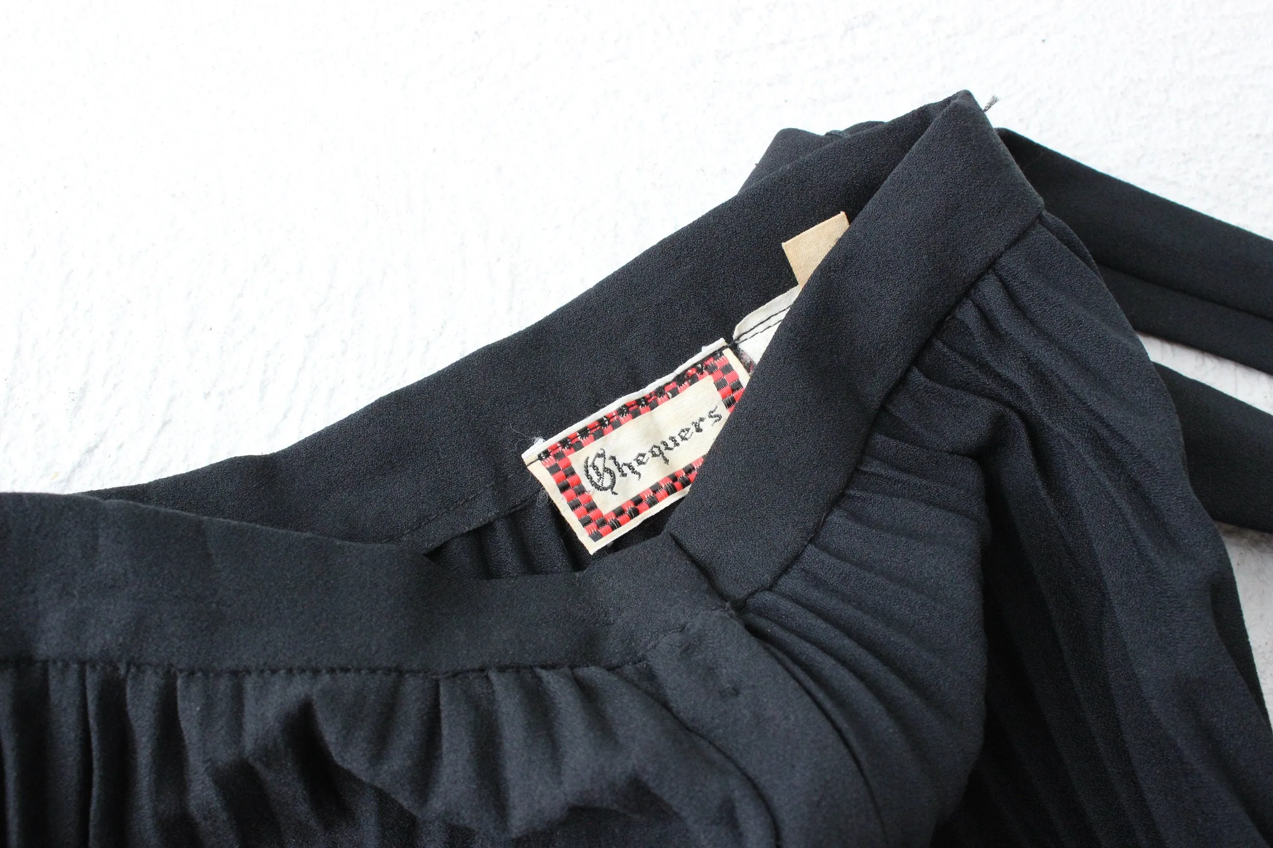 Incredible 70s Pleated Crepe 1 METRE Wide Bell Bottom Flares