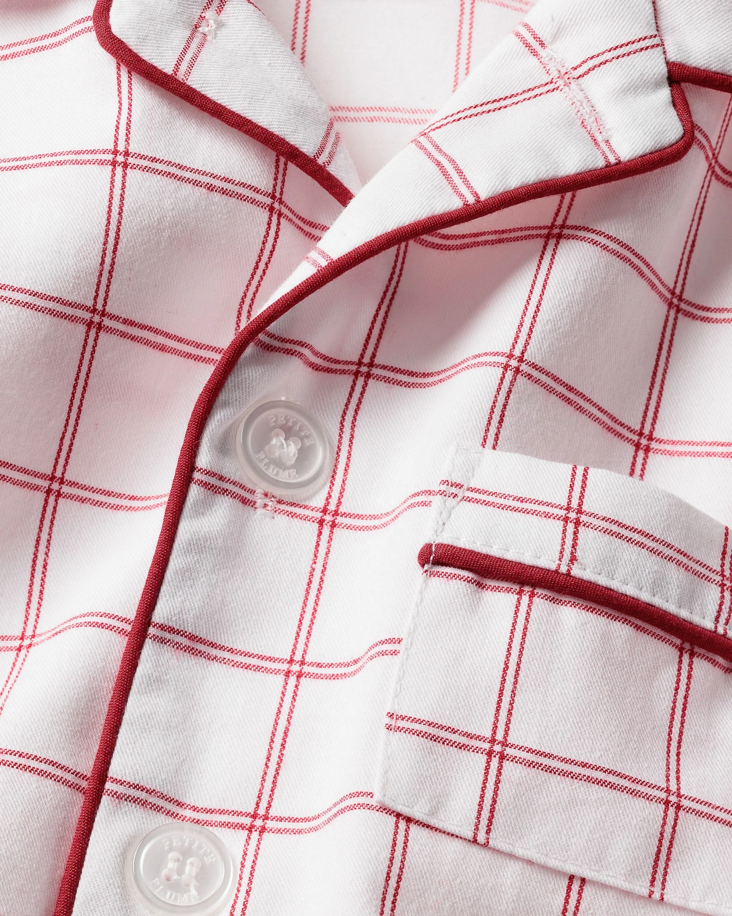 Kid's Twill Pajama Set | Garnet Tattersall