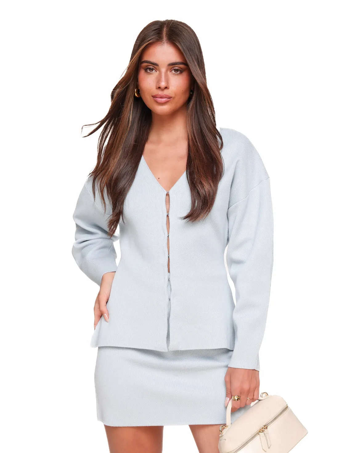 Lichtblauwe Stretchy - Set