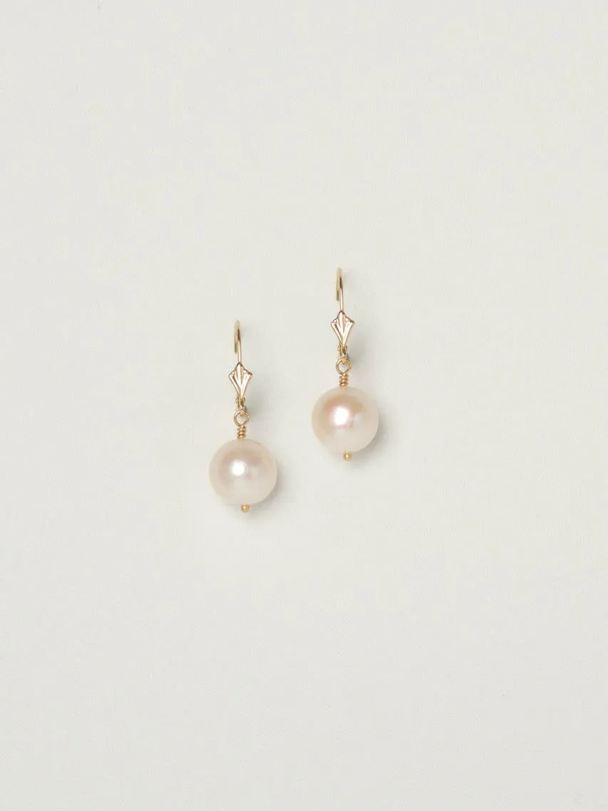 Madre Pearl Earrings | 14k Gold