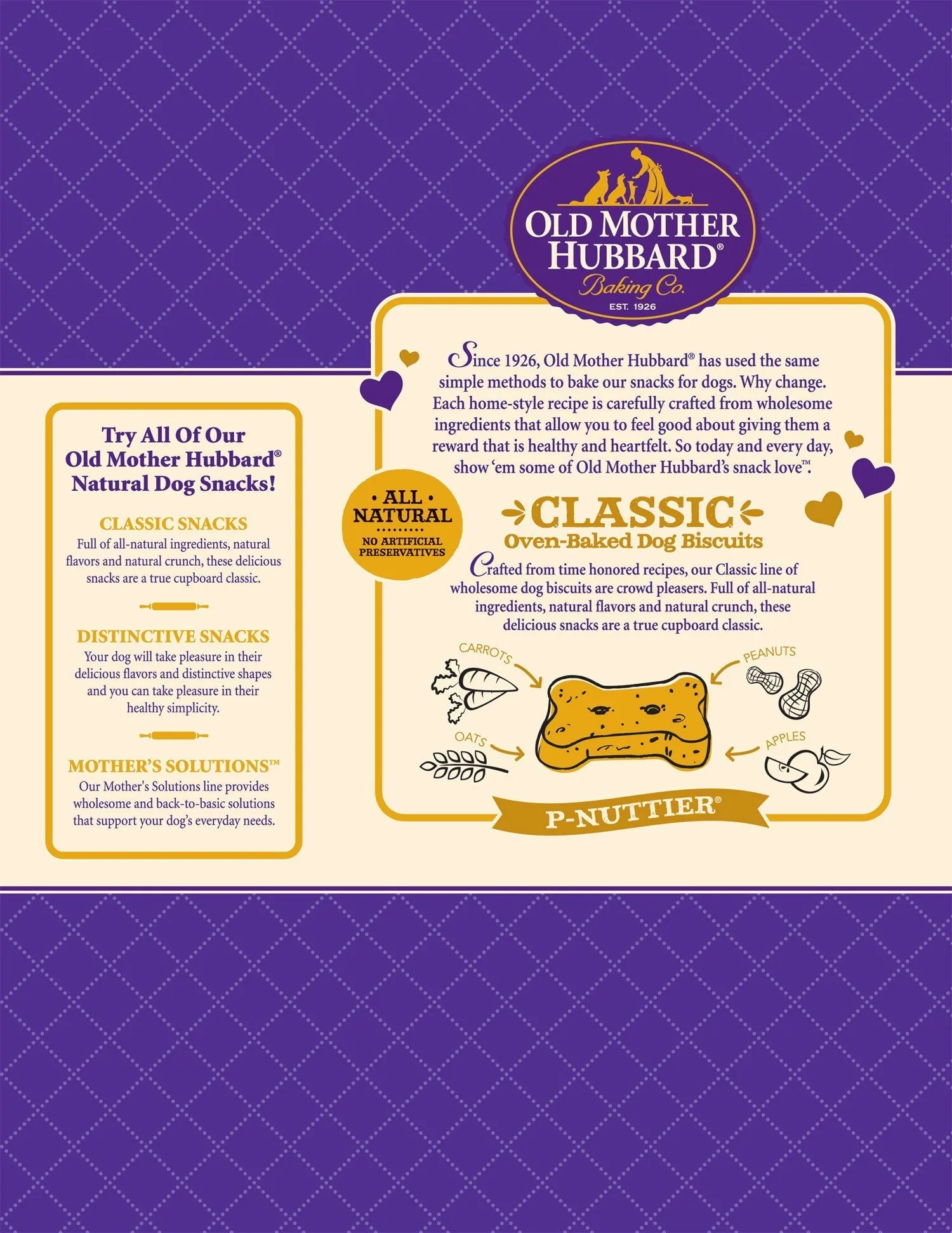 Old Mother Hubbard Classic Natural P-Nuttier Small Biscuits Dog Treats
