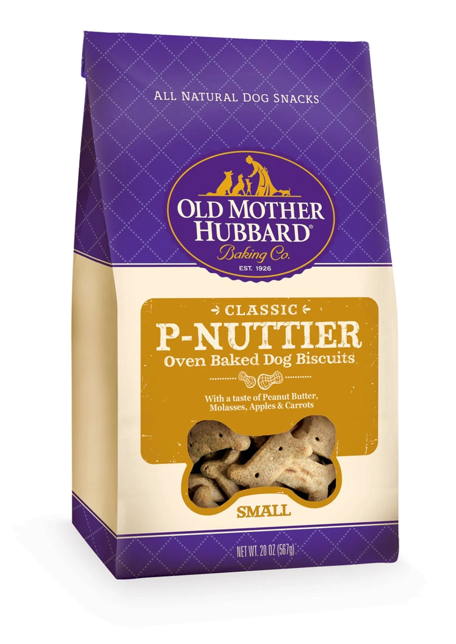 Old Mother Hubbard Classic Natural P-Nuttier Small Biscuits Dog Treats