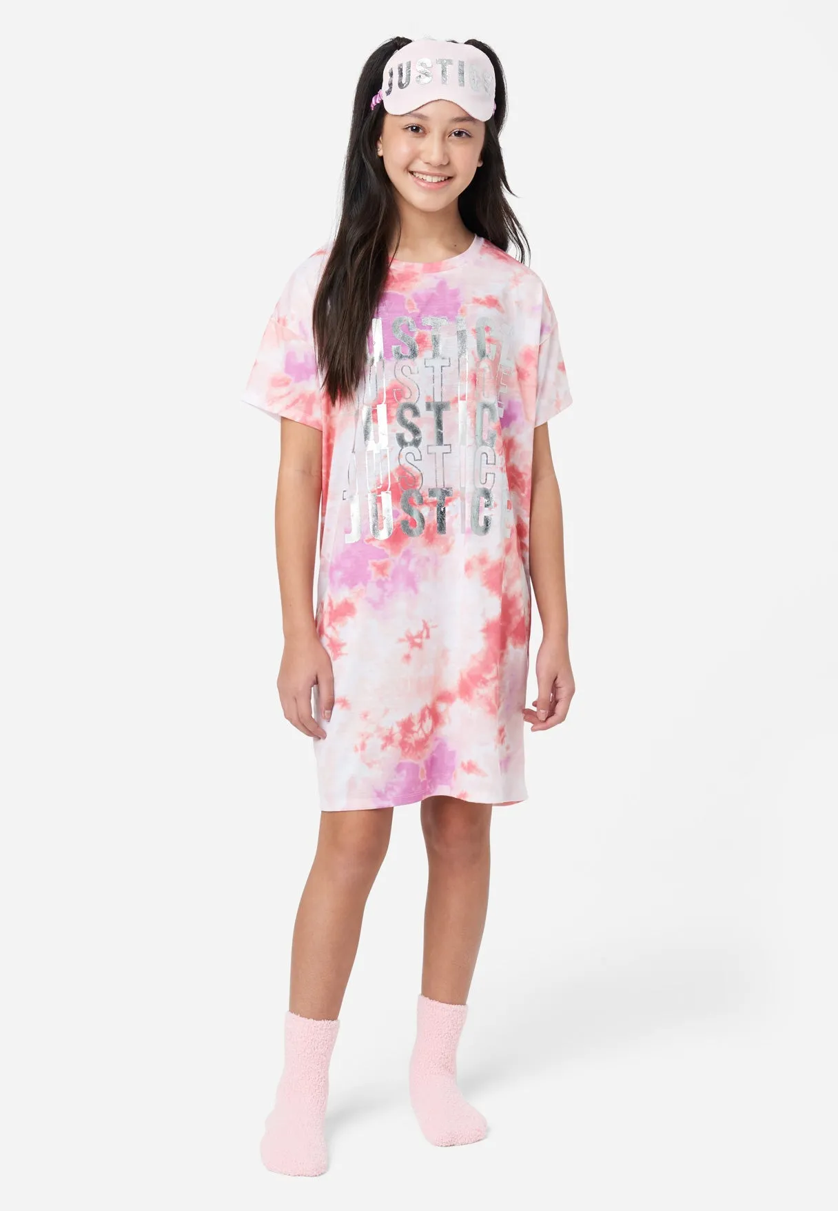 Tie-Dye Sleep Shirt Set