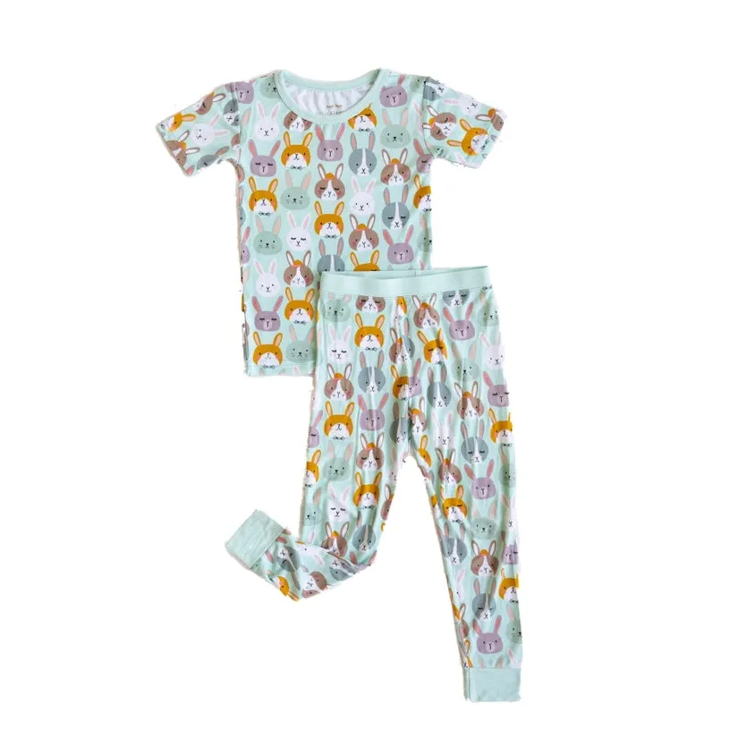 Two-Piece Bamboo Viscose Pajama Set by Little Sleepies