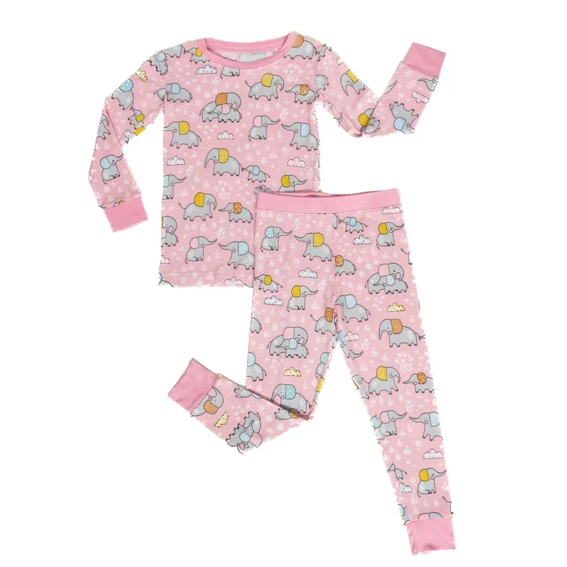 Two-Piece Bamboo Viscose Pajama Set by Little Sleepies