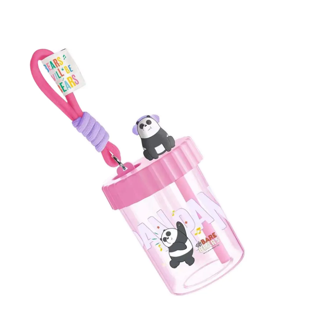 We Bare Bears Seaside Music Festival  Plastic Bottle with Strap (520mL)(Panda)
