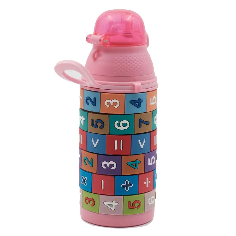 Youp Stainless Steel Insulated Pink Color Kids Sipper Bottle Yp402 - 400 Ml